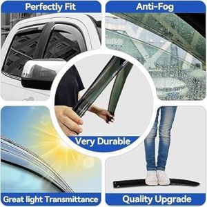 Car Rain Wind Door Visor Non Breakable Deflector Compatible with New Swift (2024 Onwards)